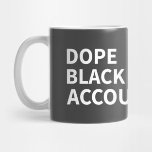 DOPE BLACK ACCOUNTANT Mug